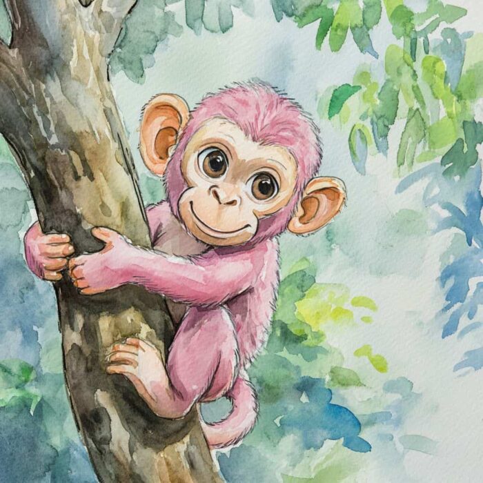 Казка для читання - Про загублену мавпочку