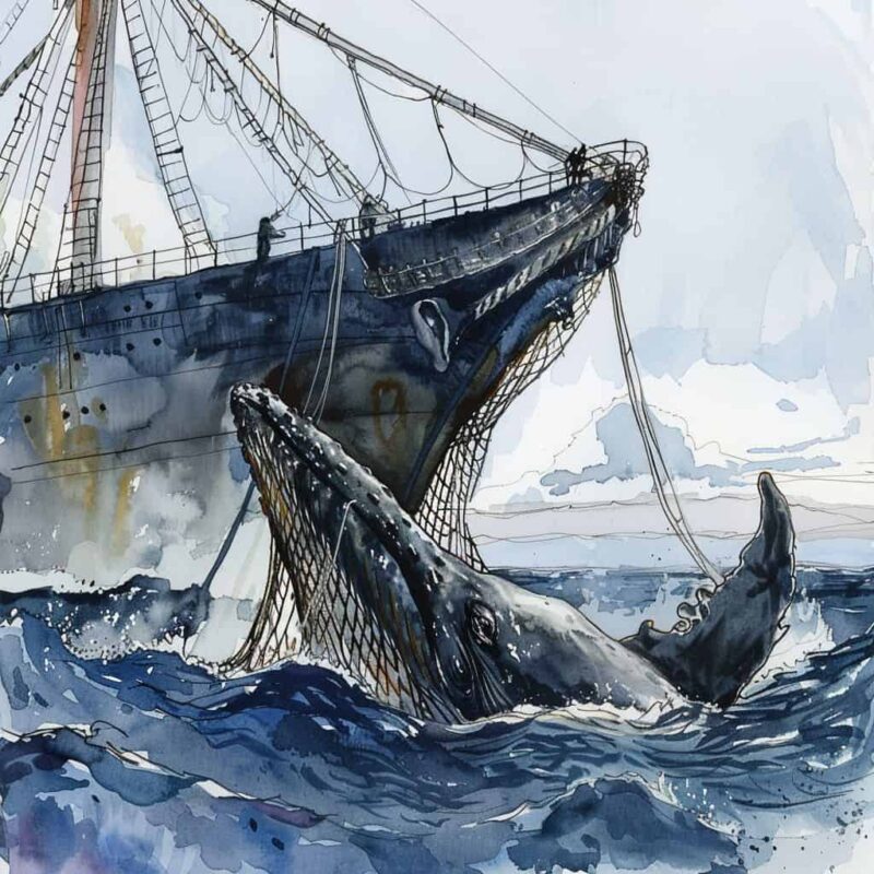 Казка для читання - Самотній кит