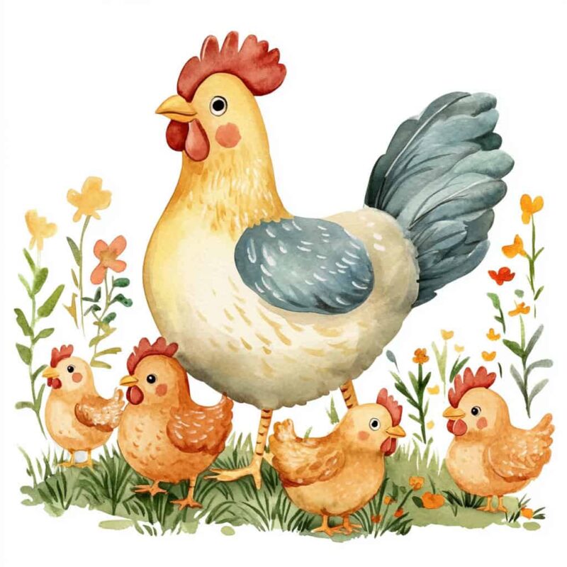 Казка для дітей - Як пес Рек врятував курчат